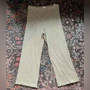 Aritzia Wilfred high waisted gingham print pants, size L.